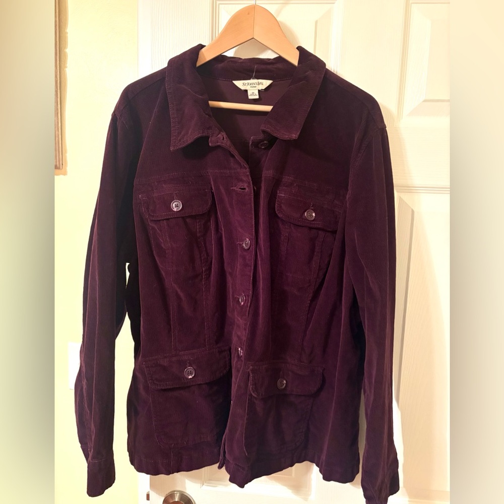 St. John's Bay Deep Purple Utility Jacket